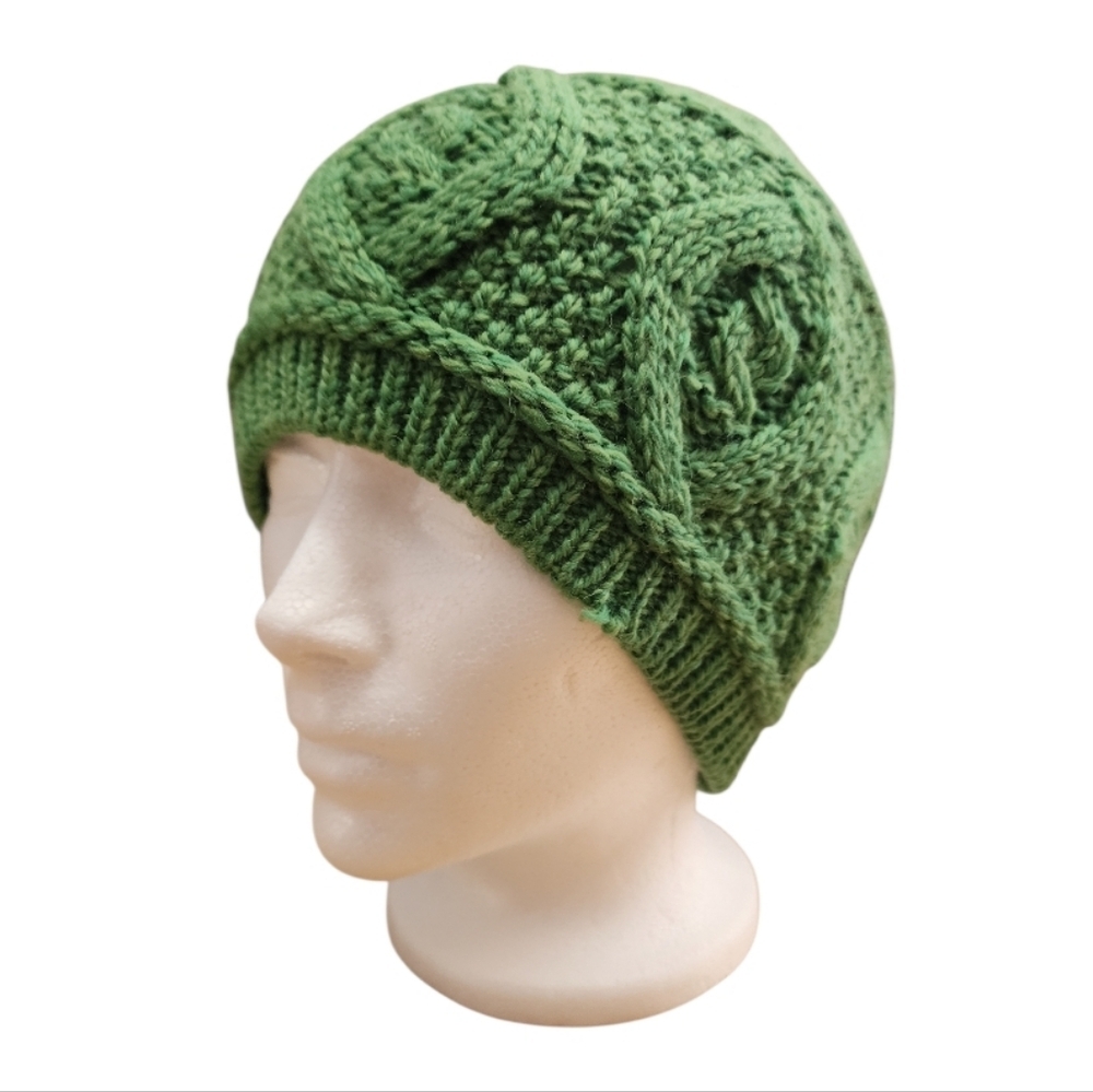 Aran Cable Knit Irish Merino Wool Cable Hat
